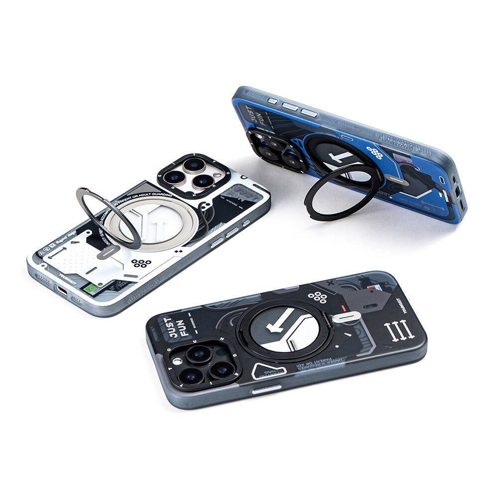 Youngkit 360° Standlı Starship Serisi iPhone 16 Pro Max Magsafe Şarj Özellikli Telefon Kılıfı - 14 Youngkit 360° Standlı Starship Serisi iPhone 16 Pro Max Magsafe Şarj Özellikli Telefon Kılıfı - 14